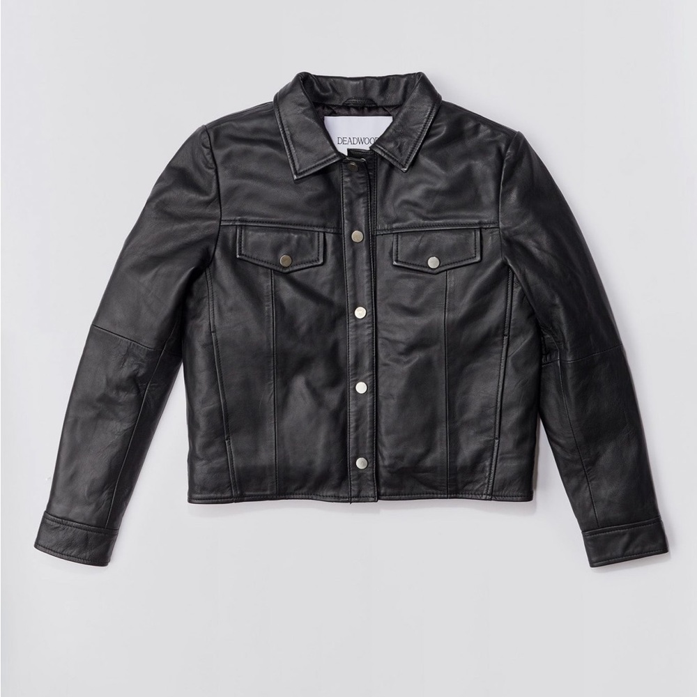 Deadwood Women's Black Leather Jacket